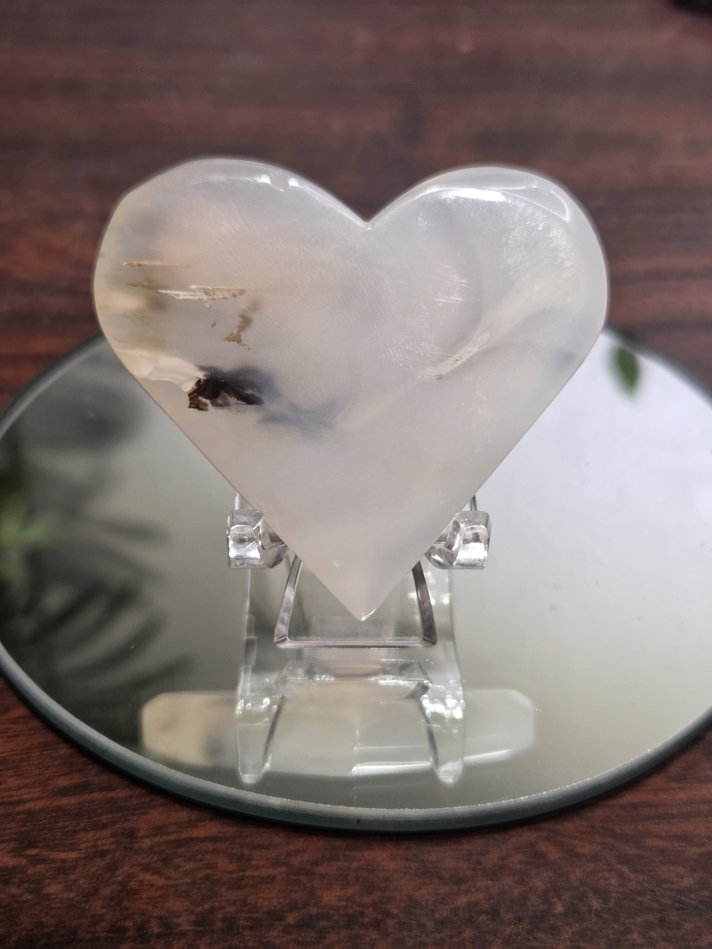 Agate Heart Carving